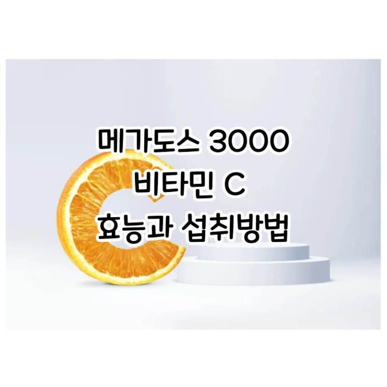 비타민 C 메가도스 3000 추천, 먹는 방법, 부작용 (이왕재 박사님)