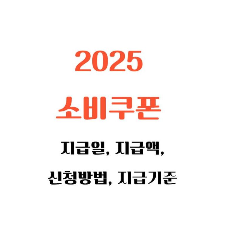 2025 소비쿠폰 지급일, 신청방법, 지급 기준, (feat.미성년자&영유아,상위10%)