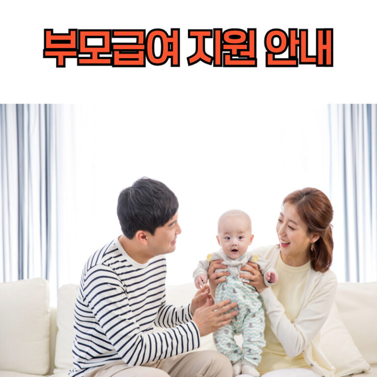 부모급여 지원대상 서비스 내용 신청방법
