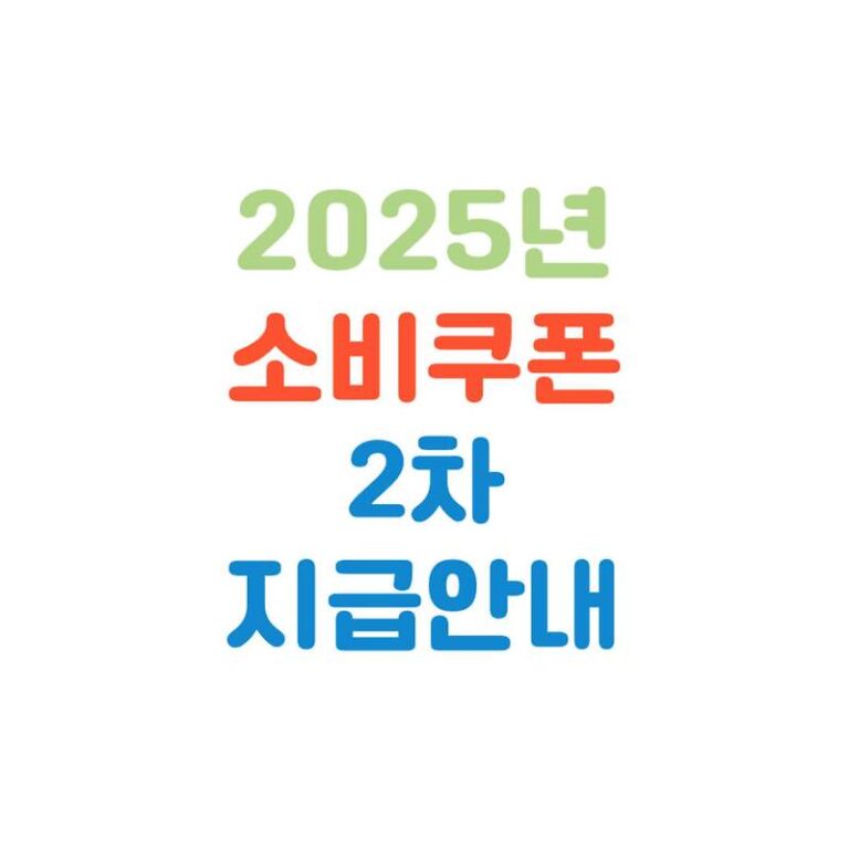 민생회복 소비쿠폰 2차 신청 방법과 일정 &ndash; 1차 사용 후 꼭 알아야 할 주의사항(1차와 같은 카드로 되는가)