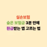 실손보험 숨은 보험금 환급