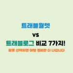 트래블월렛 트래블로그 비교