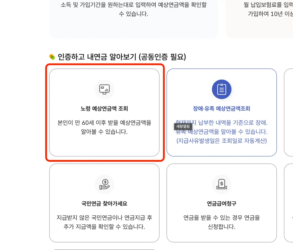 노령예상금액
