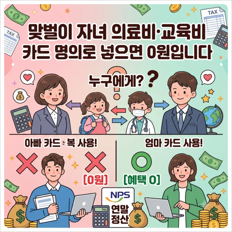 연말정산 맞벌이 자녀 의료비 교육비