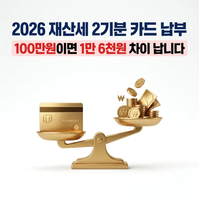 재산세 2분기 카드 납부 안내