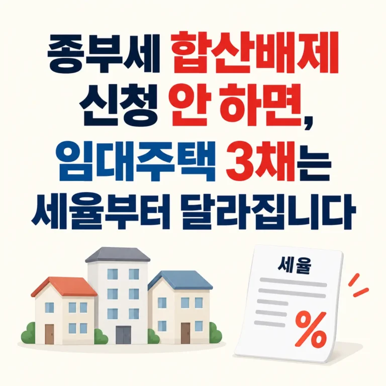 종부세 합산배제 신청