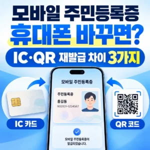 모바일 주민등록증 휴대폰 바꾸면 어떻게 될까?