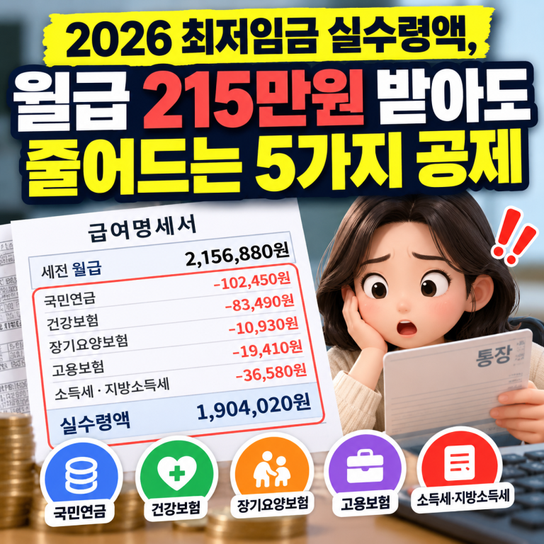 최저임금 실수령액은 어떻게
