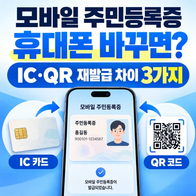 모바일 주민등록증 휴대폰 바꾸면 어떻게 될까?